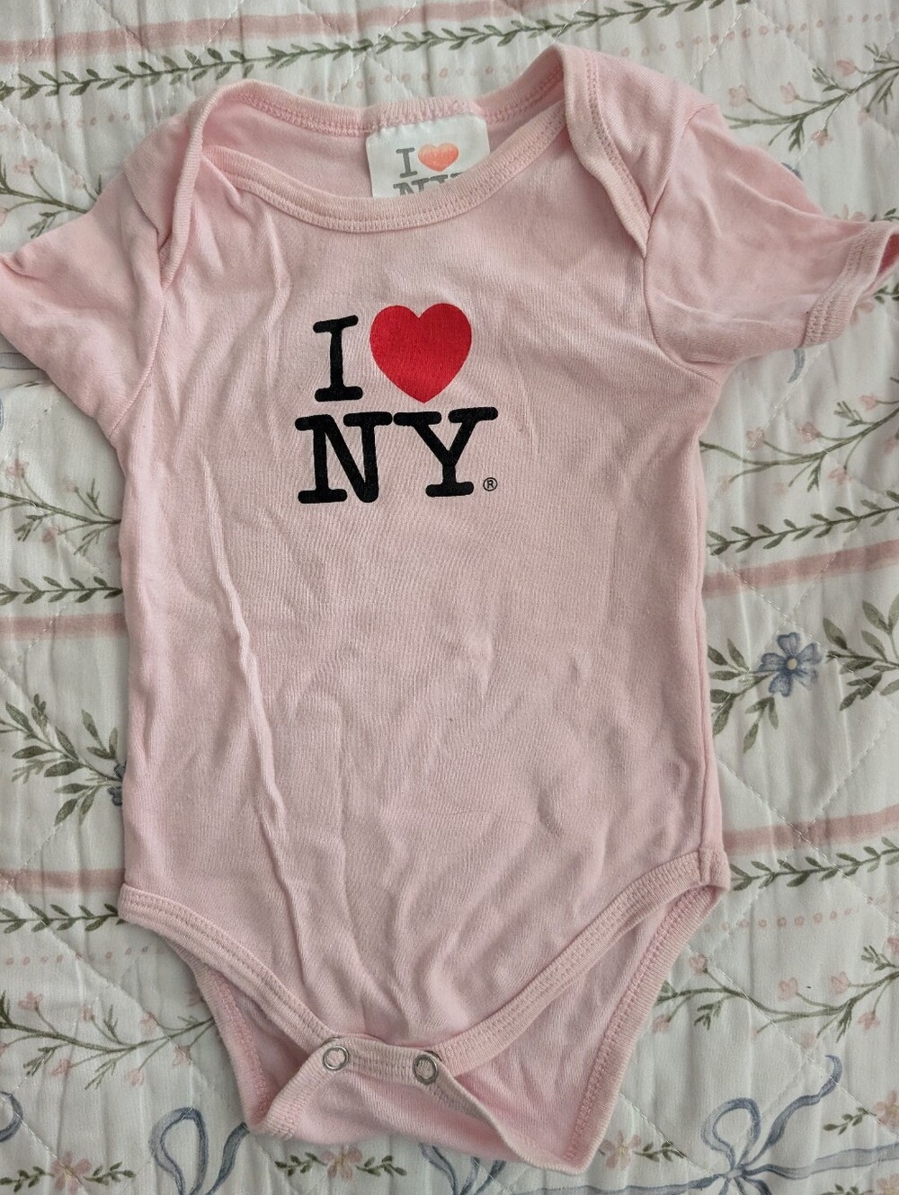 I ♥ NY Pink Baby 6-9 Months Bodysuit – Iconic City Graphic